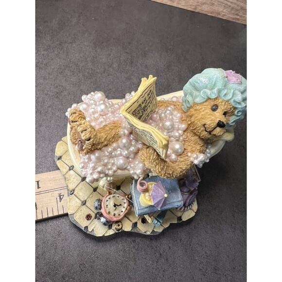 Vtg Boyds Bears Resin Figurine 2003 Bubbles Bearsall… It’s good to be Retired - Picture 15 of 16